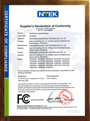 FCC證書(shū) FCC證書(shū)